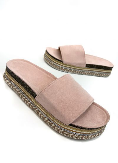 Women Slippers and Mules O026 - POWDER ROSE