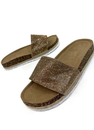 Women Slippers and Mules O028 - GOLD