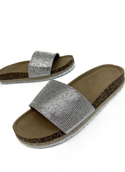 Women Slippers and Mules O028 - SILVER