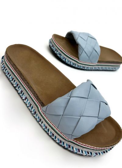 Women Slippers and Mules O029 - BLUE