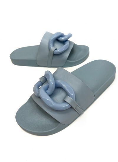 Women Slippers and Mules O032 - BLUE