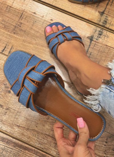 Women Slippers and Mules E380 - JEANS