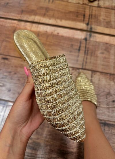 Women Slippers and Mules E401 - GOLD