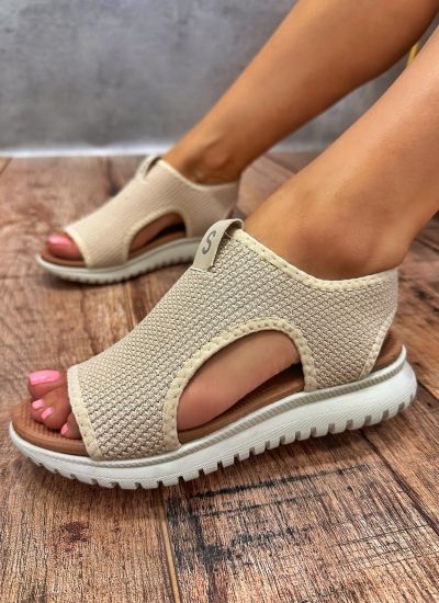 Women sandals E416 - BEIGE