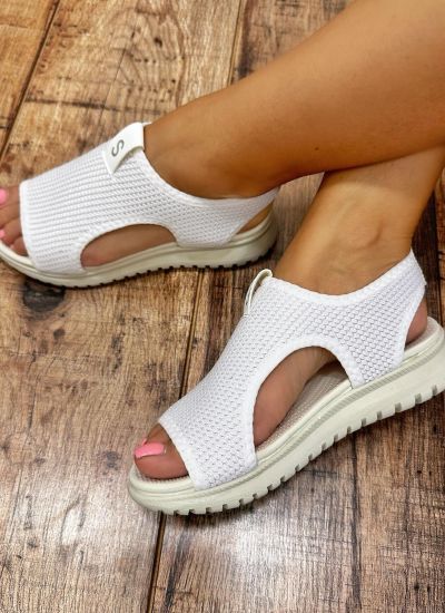 Women sandals E416 - WHITE