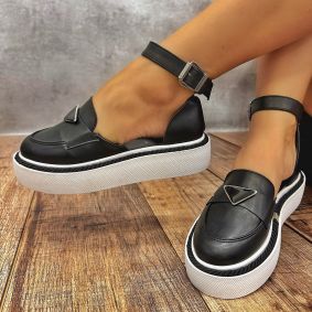Women sandals E440 - BLACK