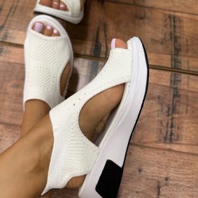 Women sandals E480 - WHITE