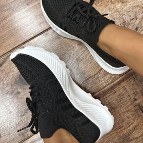 Women sneakers E481 - BLACK