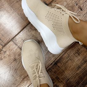 Women sneakers E482 - BEIGE