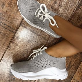 Women sneakers E482 - GREY