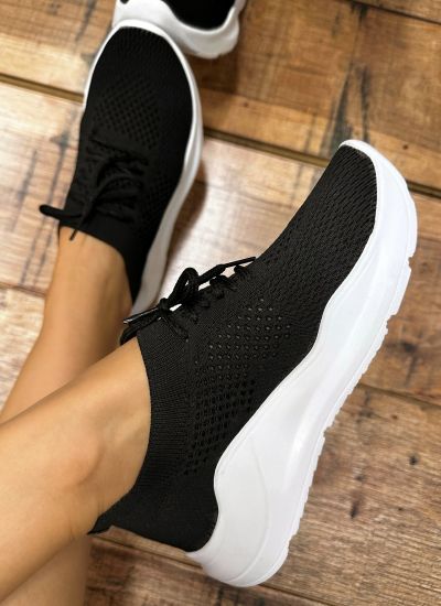 Women sneakers E482 - BLACK