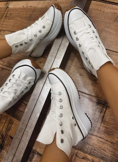 Women sneakers E500 - WHITE