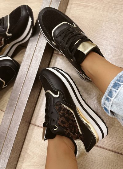 Women sneakers E525 - BLACK