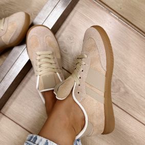 Women sneakers E528 - BEIGE