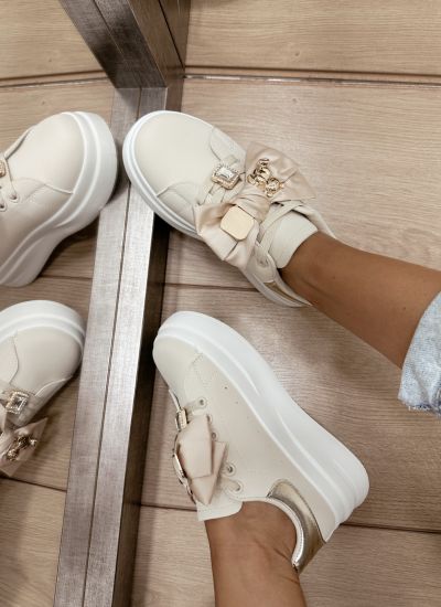 Women sneakers E532 - BEIGE