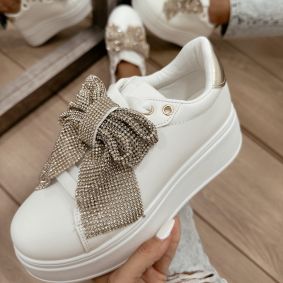 Women sneakers E533 - WHITE