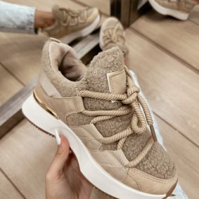 Women sneakers E539 - BEIGE