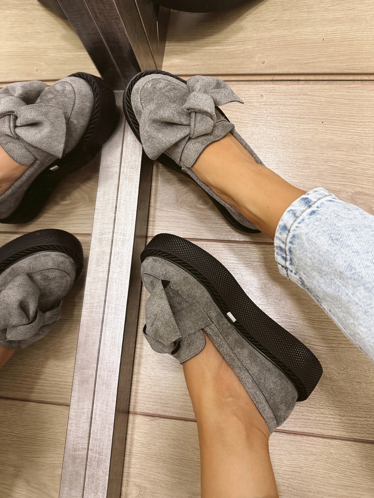 Women flats E542 - GREY