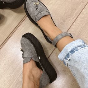 Women flats E548 - GREY