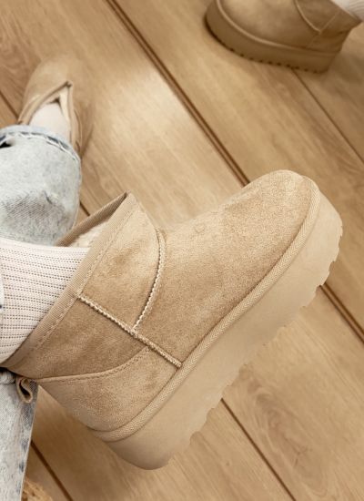 Comfy Boots E553 - BEIGE