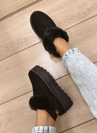 Comfy Boots E554 - BLACK