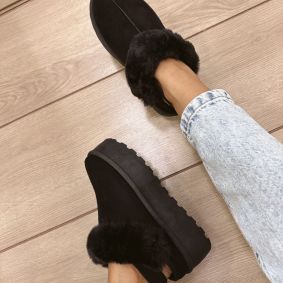 Comfy Boots E554 - BLACK