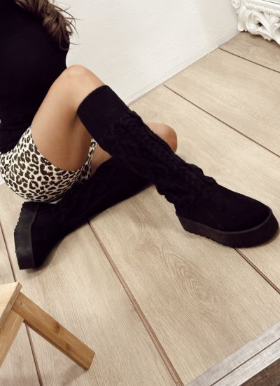 Comfy Boots E556 - BLACK