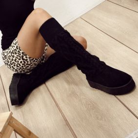 Comfy Boots E556 - BLACK