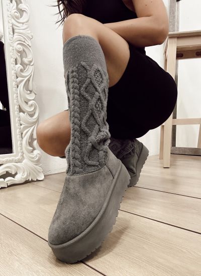 Comfy Boots E556 - GREY