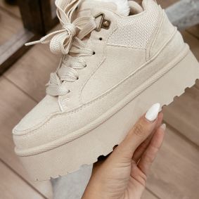 Women sneakers E561 - LIGHT BEIGE