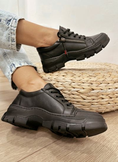 Women sneakers E562 - BLACK