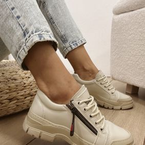 Women sneakers E562 - LIGHT BEIGE