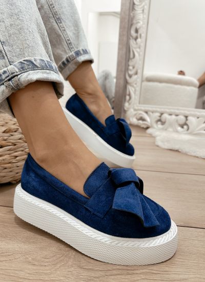 Women flats E568 - BLUE