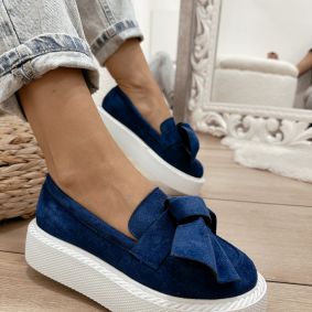 Women flats E568 - BLUE