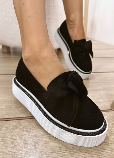 Women flats E569 - BLACK