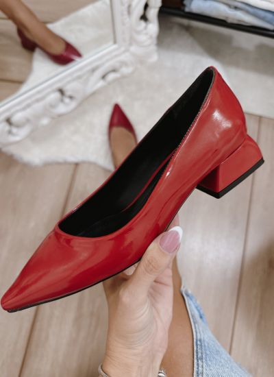 Women flats E577 - RED