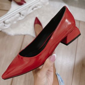 Women flats E577 - RED