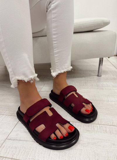 Ženske papuče F042 - BORDO