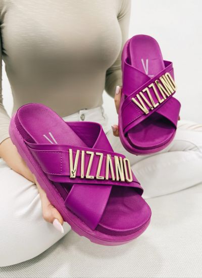 Ženske papuče F101 - VIZZANO - CIKLAMA