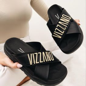 Ženske papuče F101 - VIZZANO - CRNA