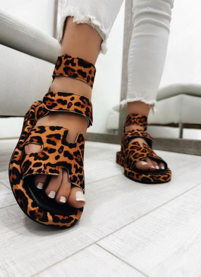 Ženske sandale F051 - LEOPARD