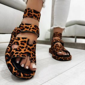 Ženske sandale F051 - LEOPARD