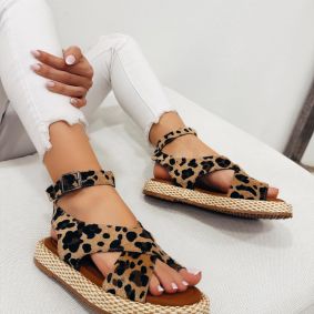 Ženske sandale F107 - LEOPARD
