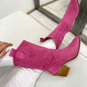 Letnje čizme F187 - RUPIČASTE - PINK