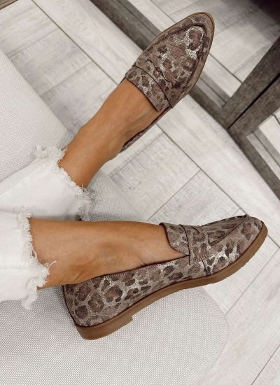 Kožne mokasine F269 - LOVE BALLERIN'S - LEOPARD