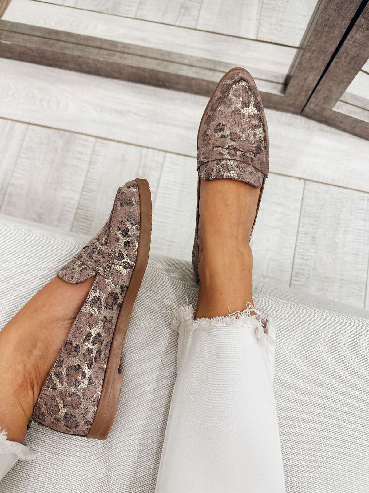 Kožne mokasine F269 - LOVE BALLERIN'S - LEOPARD