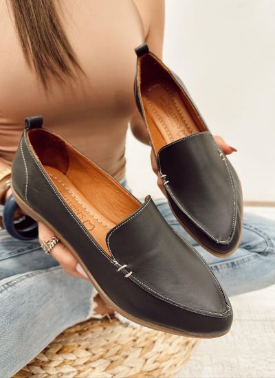 Kožne mokasine F270 - LOVE BALLERIN'S - MASLINASTA