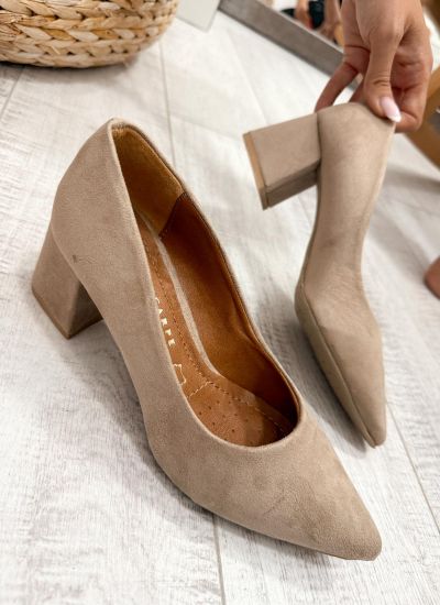 Kožne štikle F333 - BELEZZA SCARPE - BEŽ