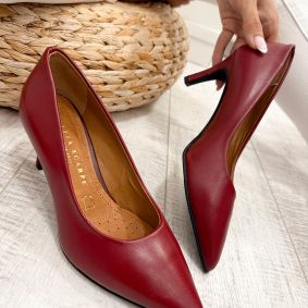 Kožne štikle F336 - BELEZZA SCARPE - BORDO