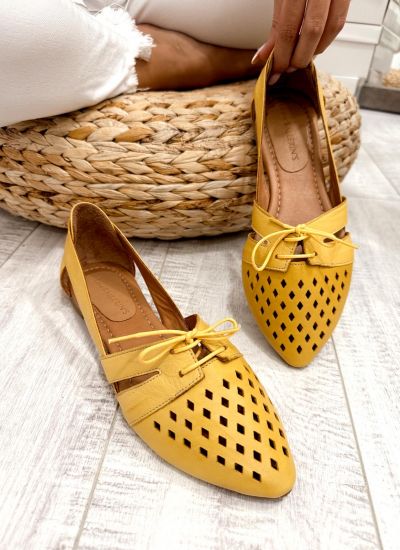 Ženske sandale F344 - LOVE BALLERIN'S - ŽUTA
